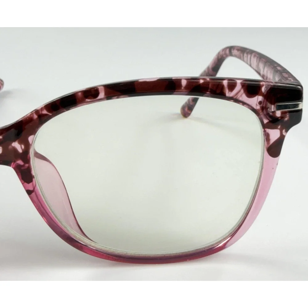 Zenni Pink Tortoise Womens Cat Eye Plastic Full Rim Eyeglasses FRAMES ONLY